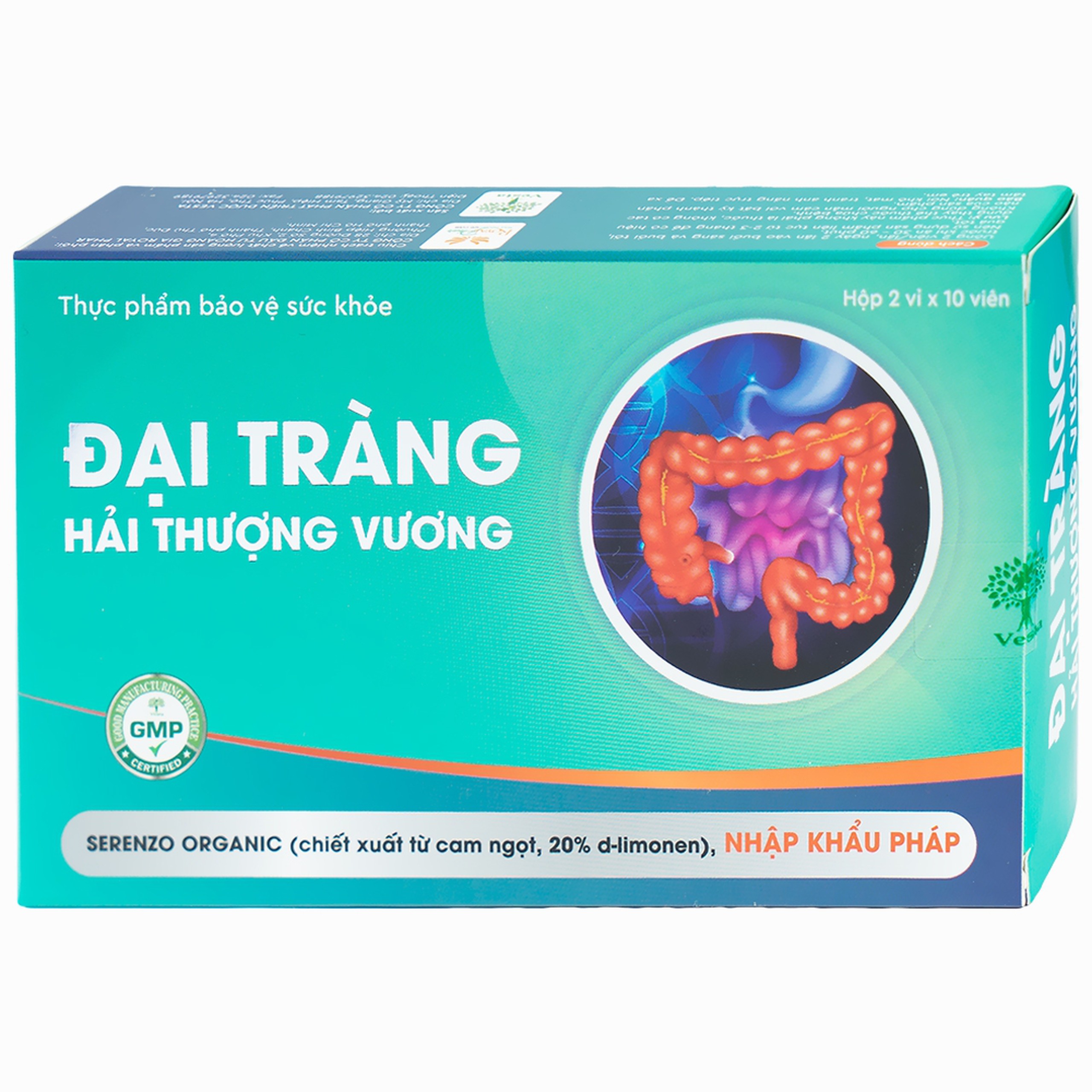 Viên uống Đại Tràng Hải Thượng Vương hỗ trợ kiện tỳ vị, giảm triệu chứng rối loạn tiêu hóa (2 vỉ x 10 viên)