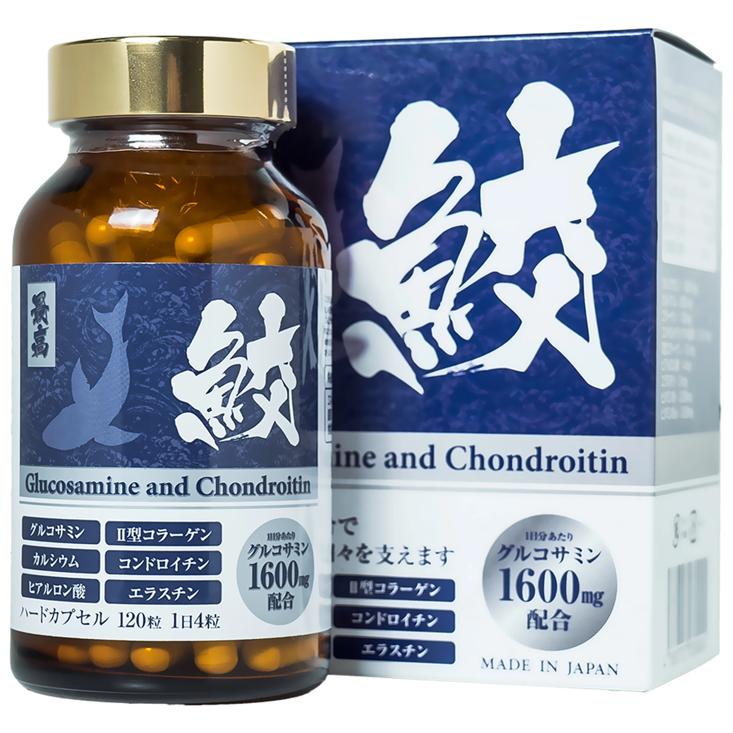 Viên uống Glucosamine And Chondroitin Jpanwell hỗ trợ bổ sung chất nhờn dịch khớp (120 viên) 